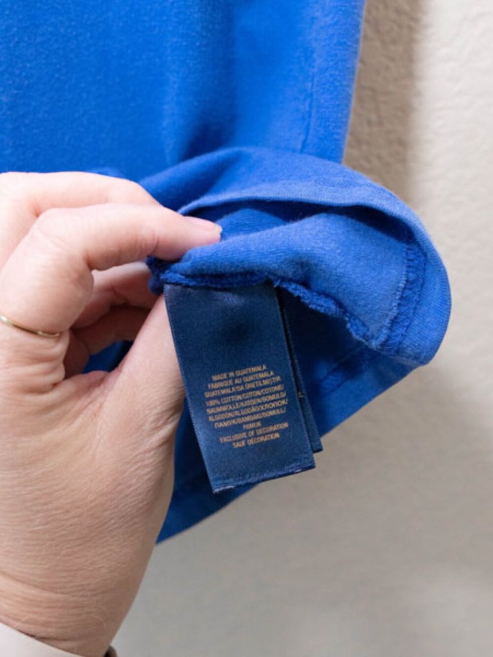 Polo Ralph Lauren Big Pony Tee Youth Medium 10-12 Blue Short Sleeve Shirt Logo - Picture 7 of 12